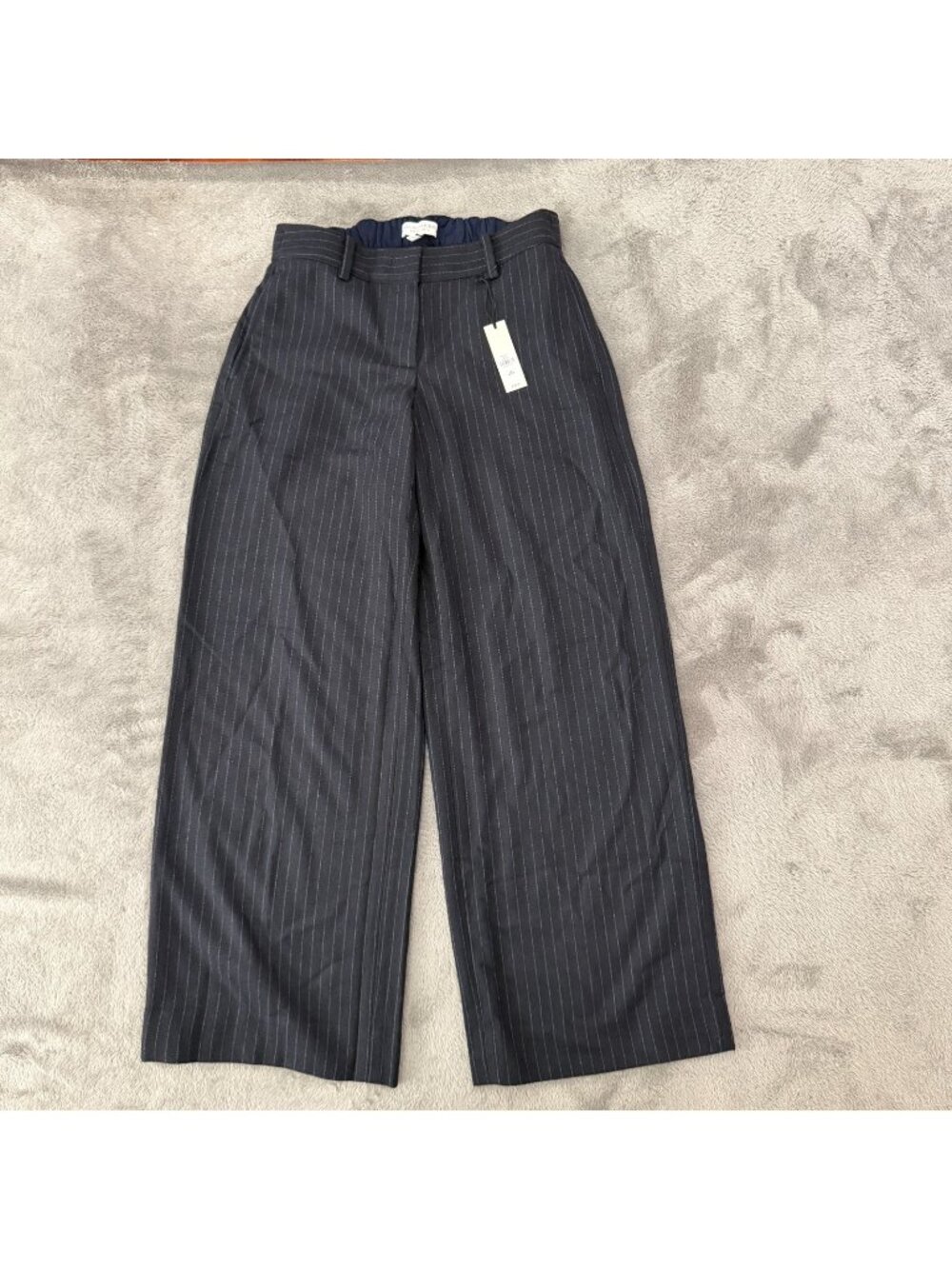NWT Banana Republic Wool Blend Everyday Wide Leg Pants Slacks Trousers XS Petite